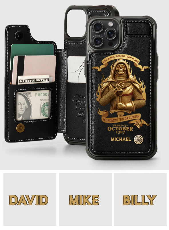 Non nobis Domine, non nobis, sed nomini tuo da gloriam - Personalized Christian Wallet Phone Case
