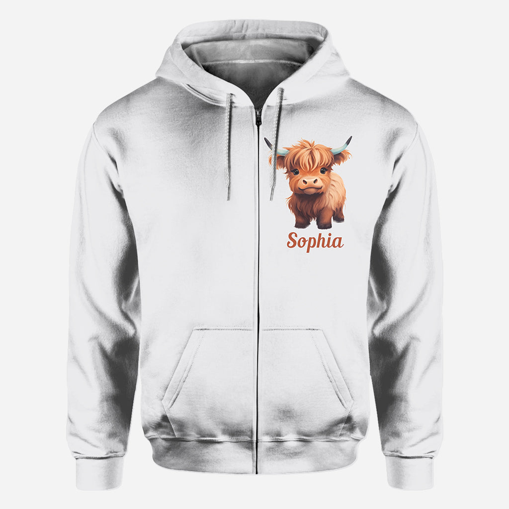 God Says I Am - Personalized Highland Cow All Over Shirt