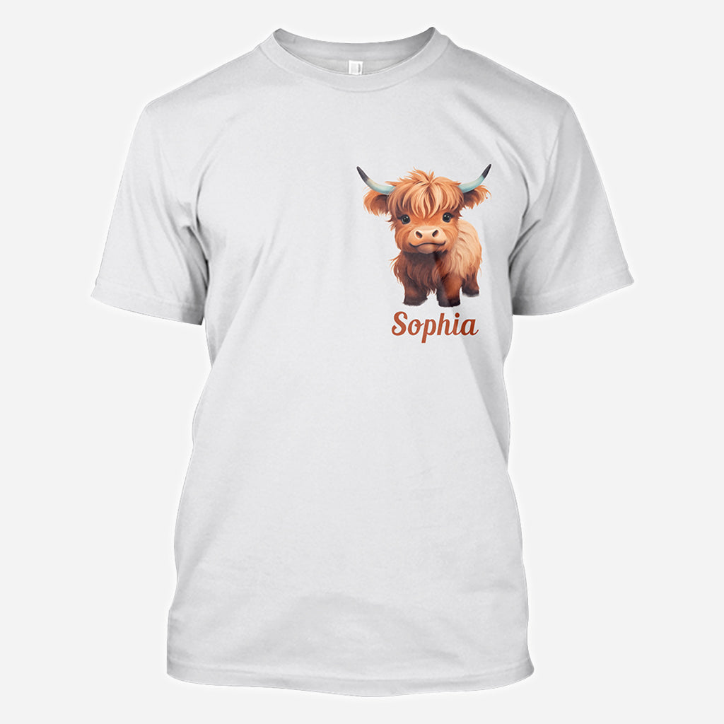 God Says I Am - Personalized Highland Cow All Over Shirt