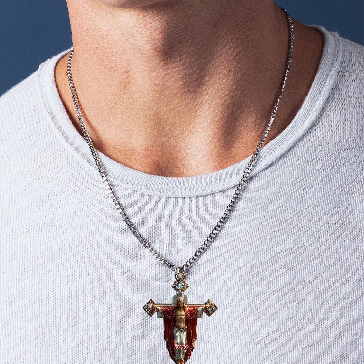 A Child Of God - Personalized Christian Custom Shaped Pendant Necklace