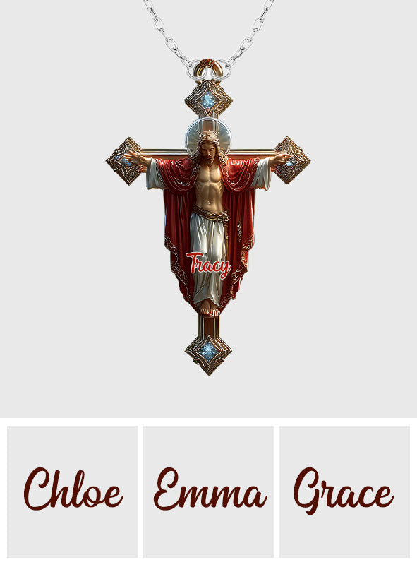 A Child Of God - Personalized Christian Custom Shaped Pendant Necklace