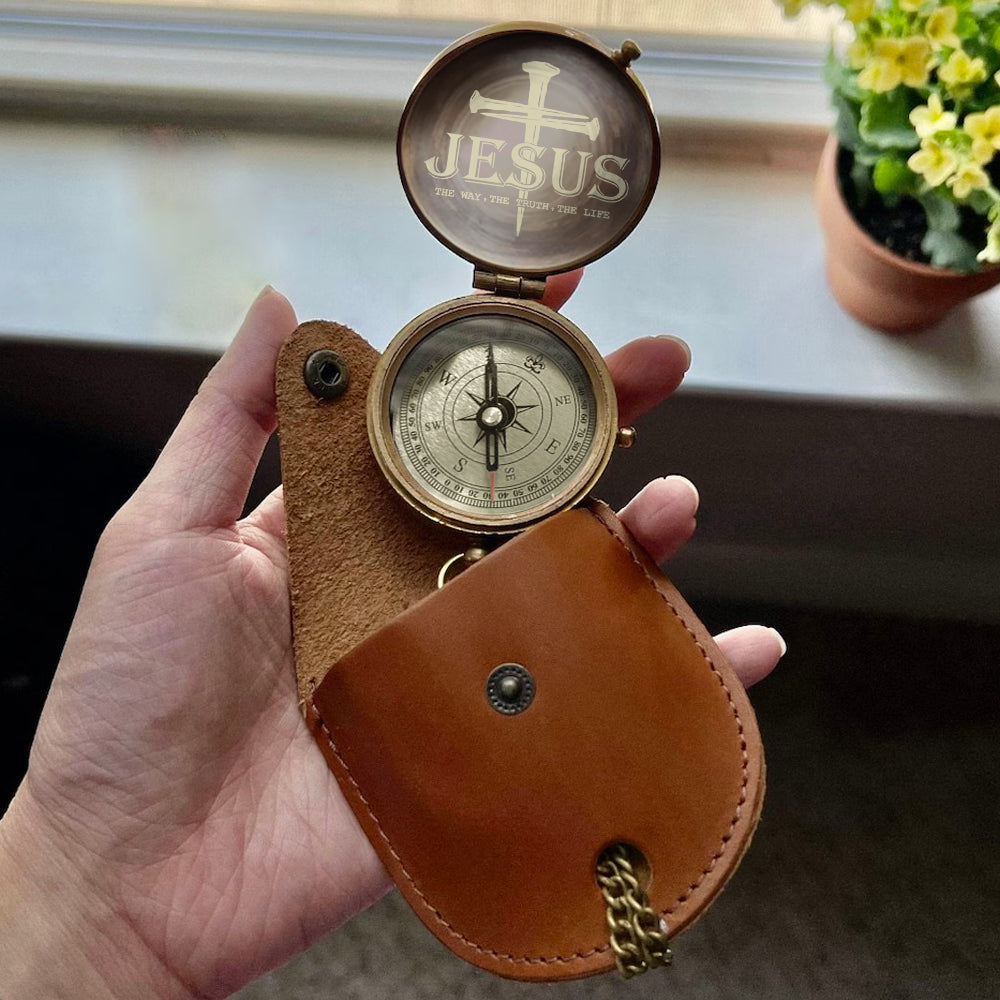 Faith Hope Love - Personalized Christian Compass