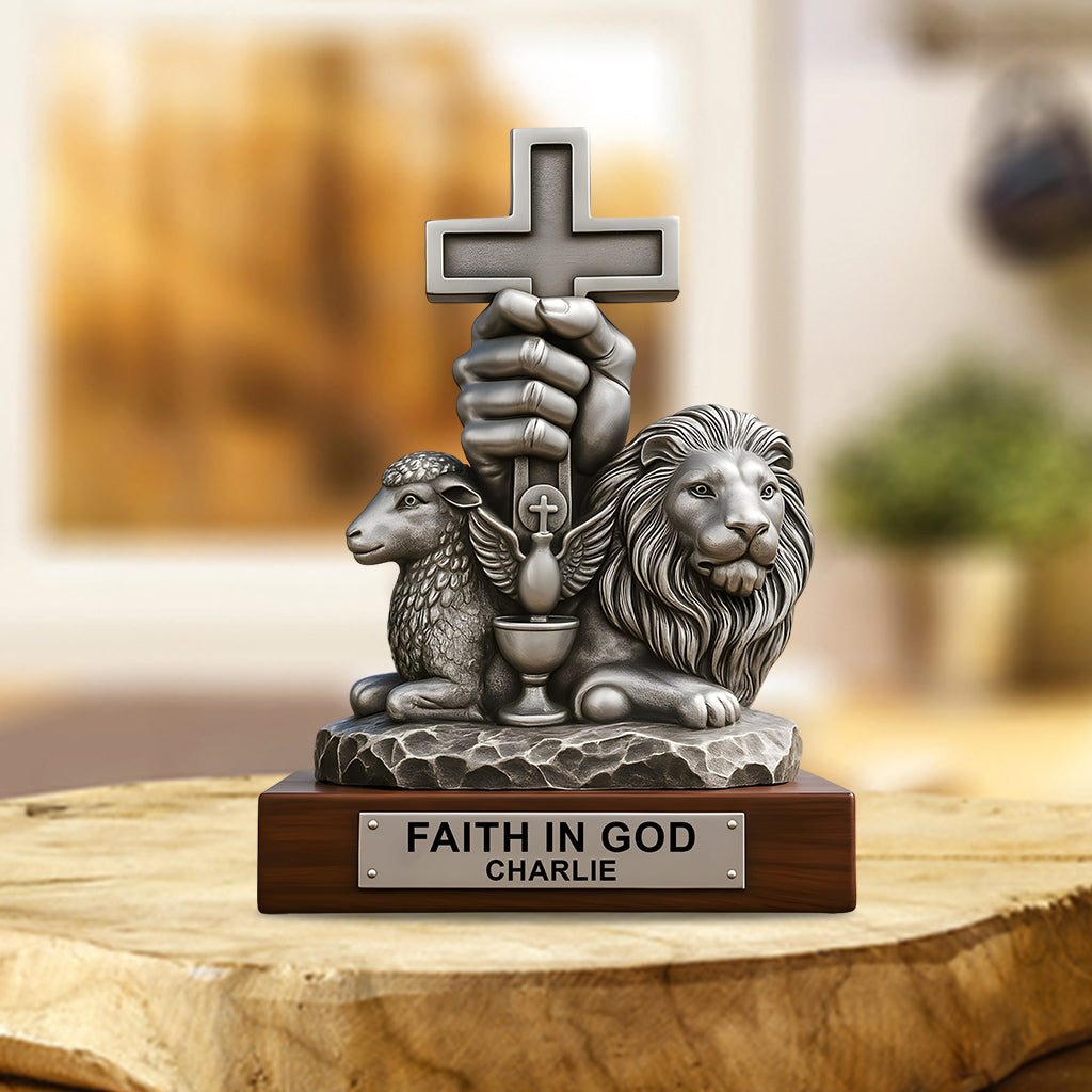 Have Faith In God - Personalized Christian Custom Shaped Acrylic Plaque