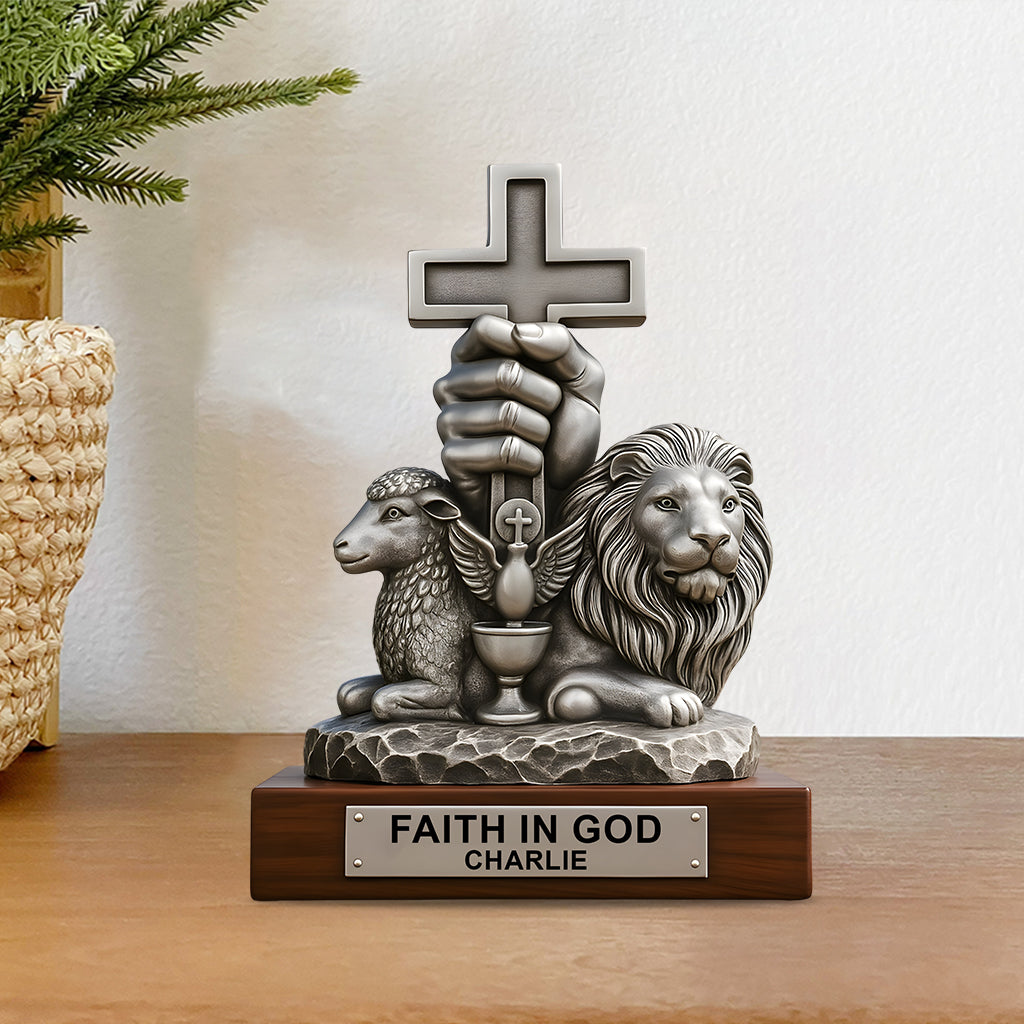 Have Faith In God - Personalized Christian Custom Shaped Acrylic Plaque