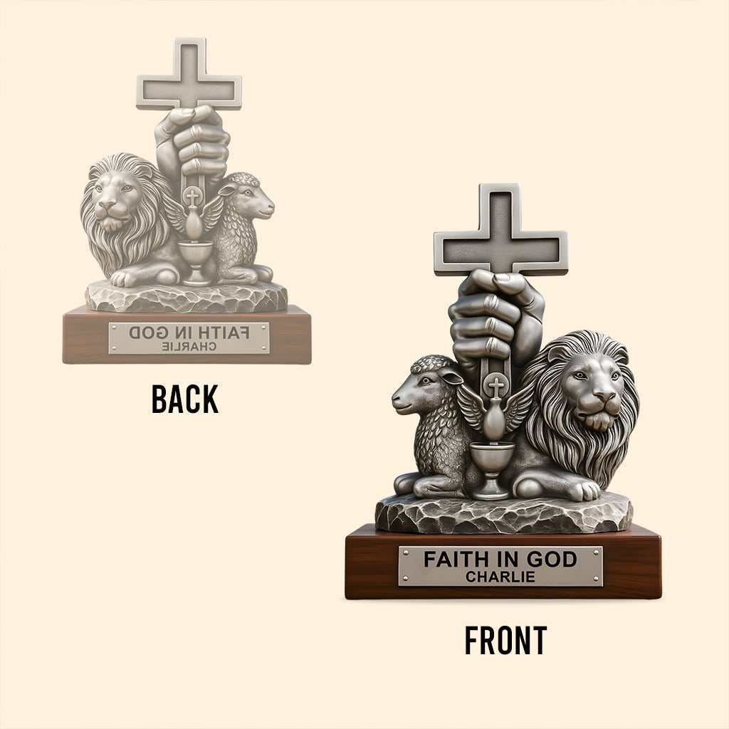 Have Faith In God - Personalized Christian Custom Shaped Acrylic Plaque