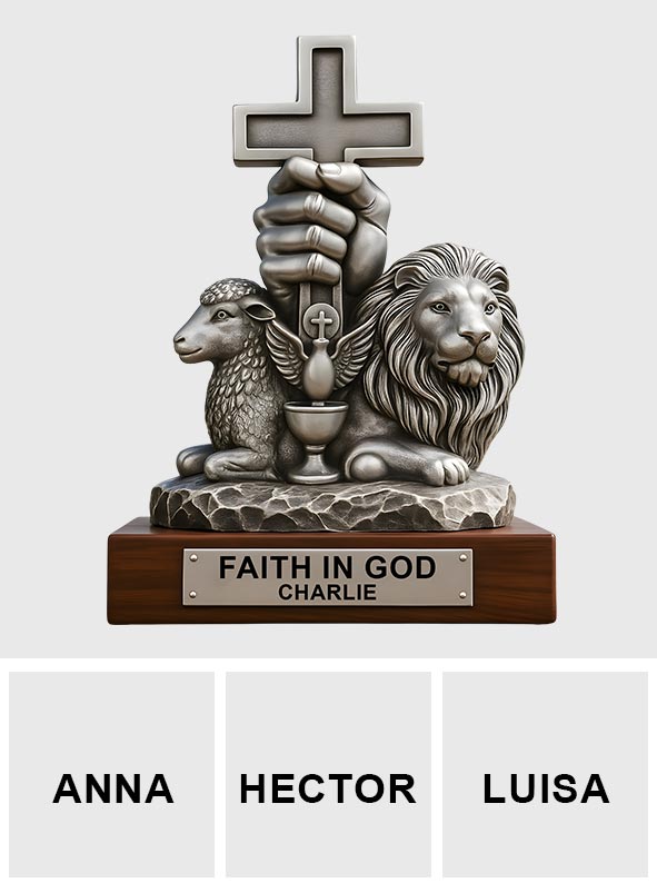 Have Faith In God - Personalized Christian Custom Shaped Acrylic Plaque