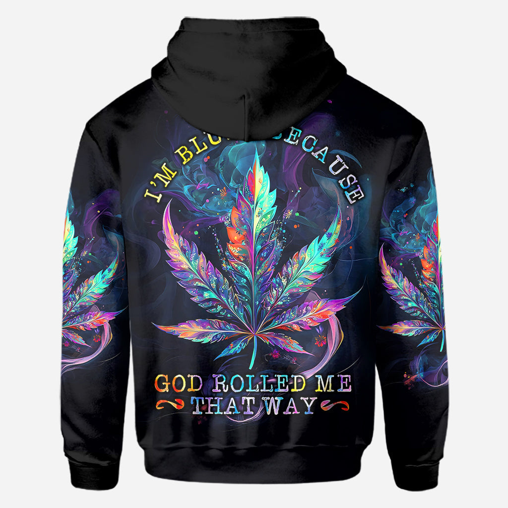 God Rolled Me That Way - Personalized Weed All Over Shirt