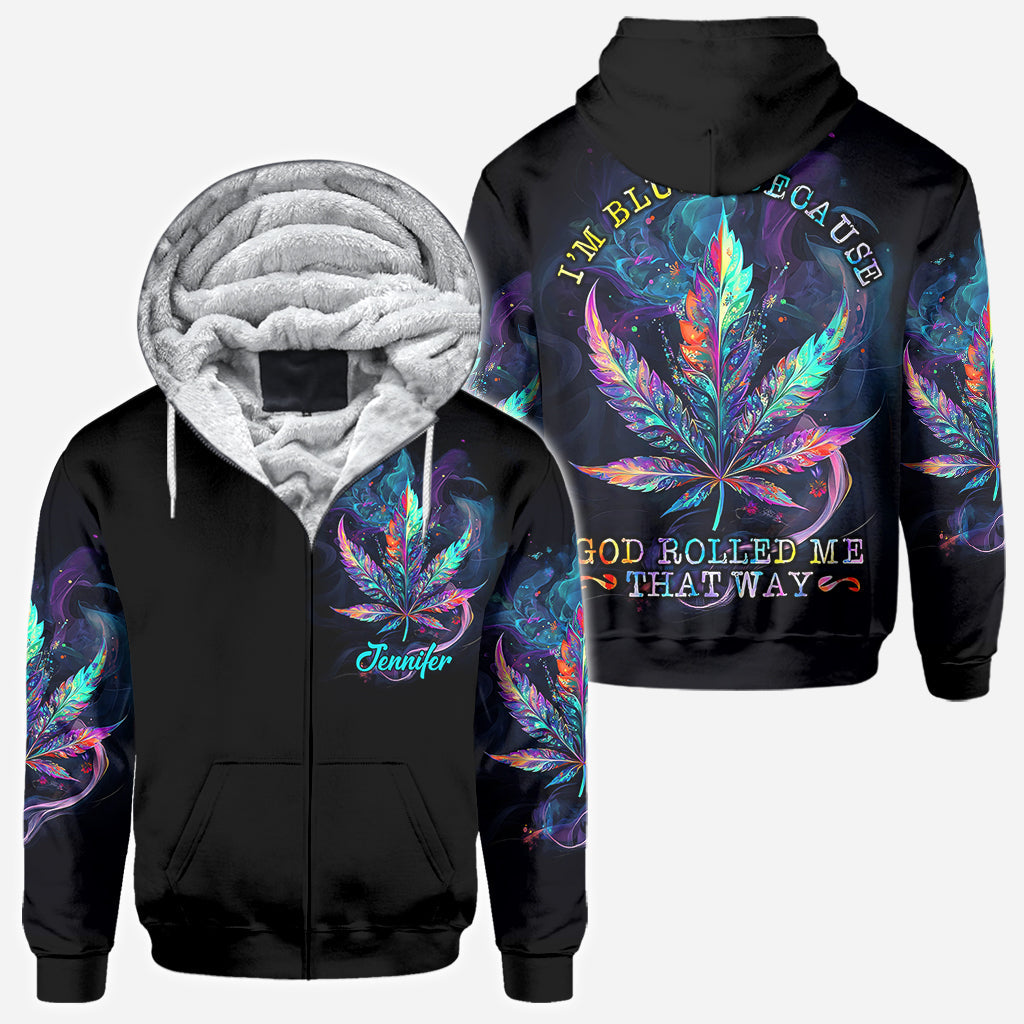 God Rolled Me That Way - Personalized Weed All Over Shirt