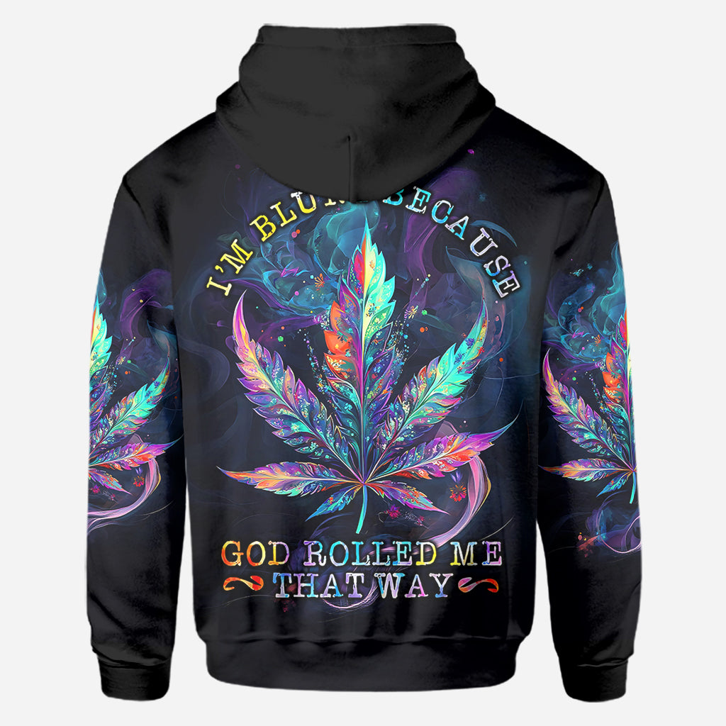God Rolled Me That Way - Personalized Weed All Over Shirt