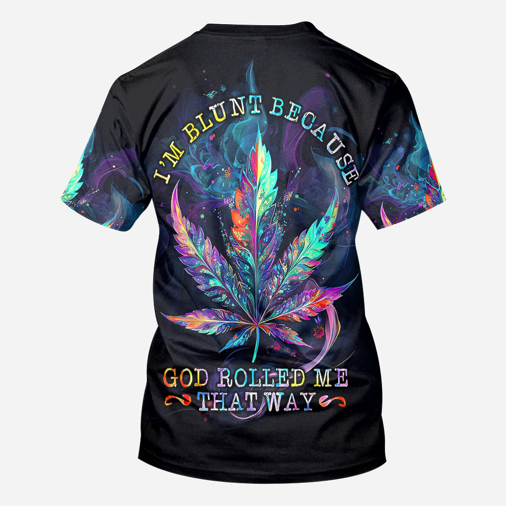 God Rolled Me That Way - Personalized Weed All Over Shirt