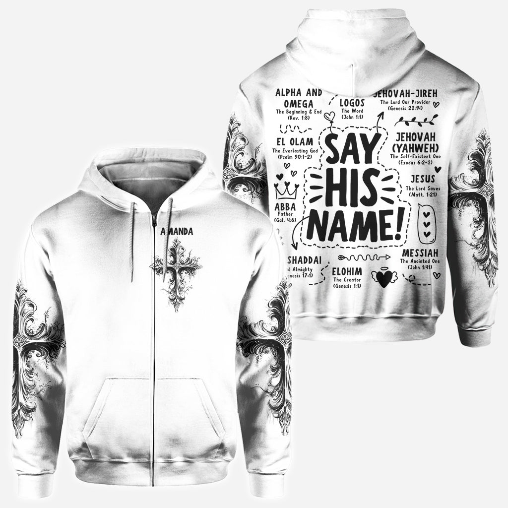 Say His Name - Personalized Christian All Over Shirt