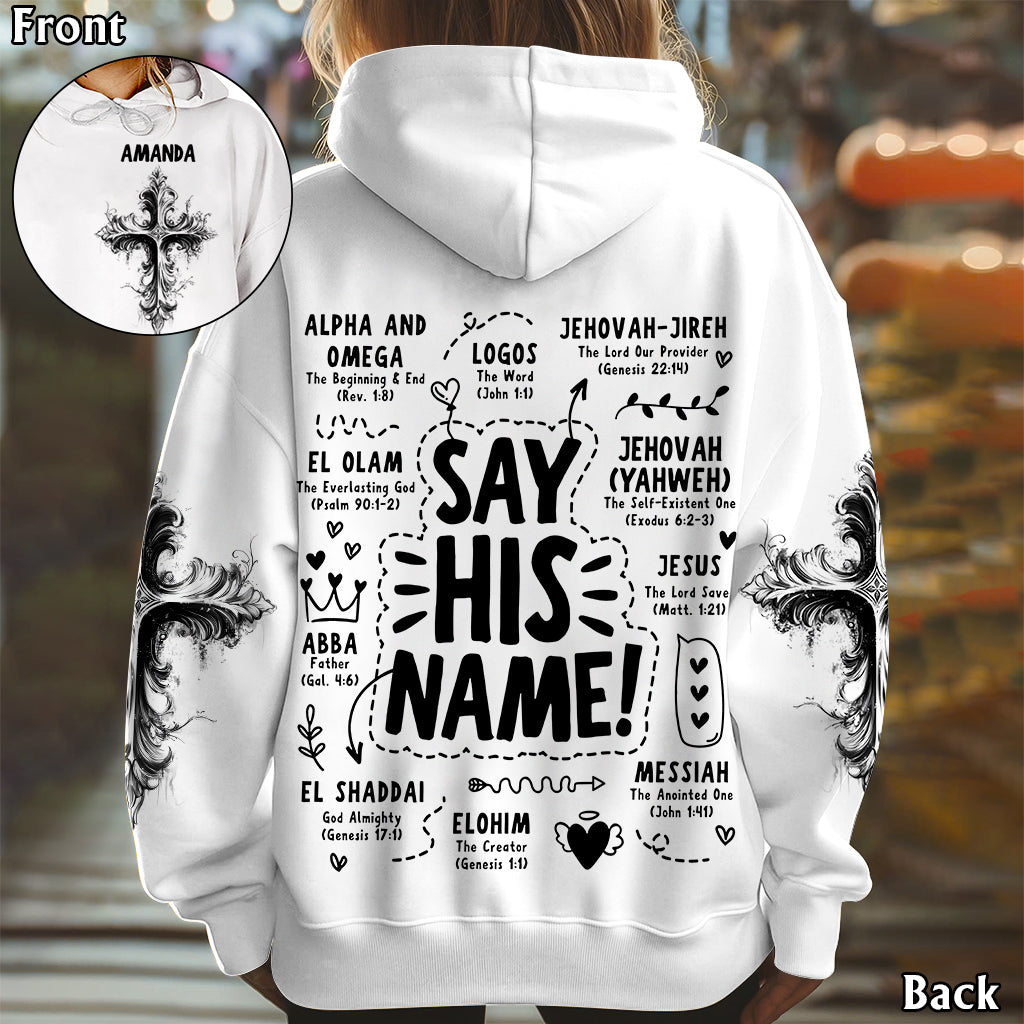 Say His Name - Personalized Christian All Over Shirt