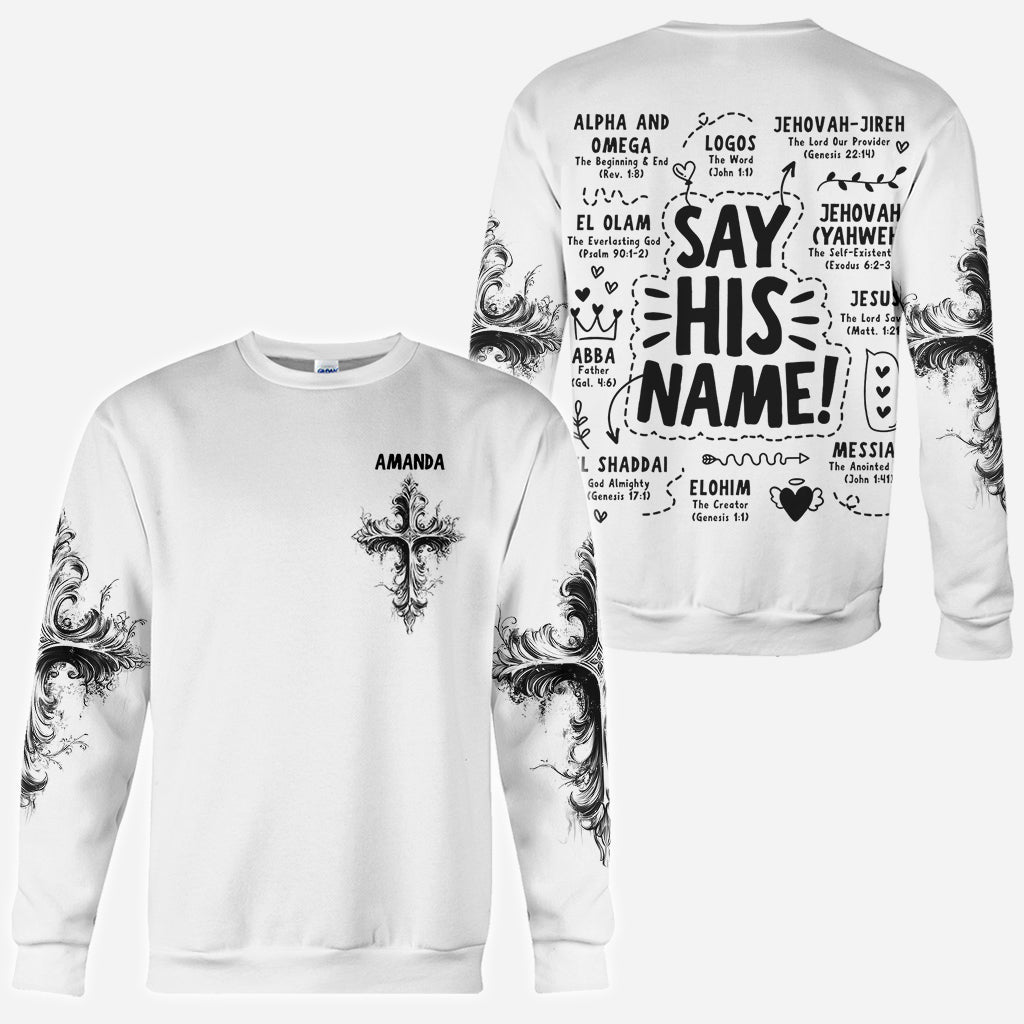Say His Name - Personalized Christian All Over Shirt
