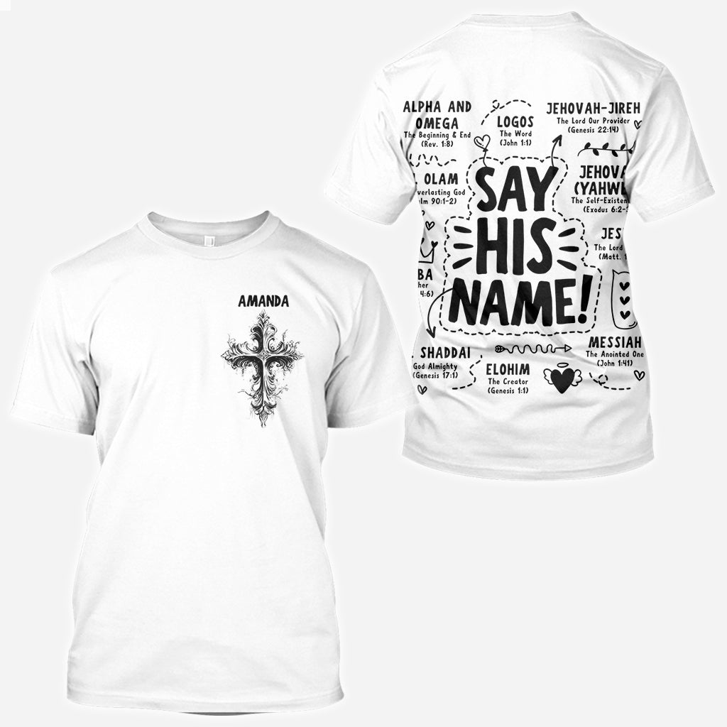 Say His Name - Personalized Christian All Over Shirt