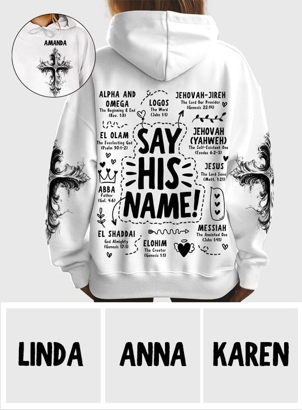 Say His Name - Personalized Christian All Over Shirt