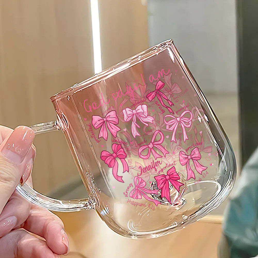God Says I Am - Personalized Christian Gradient Glass Mug