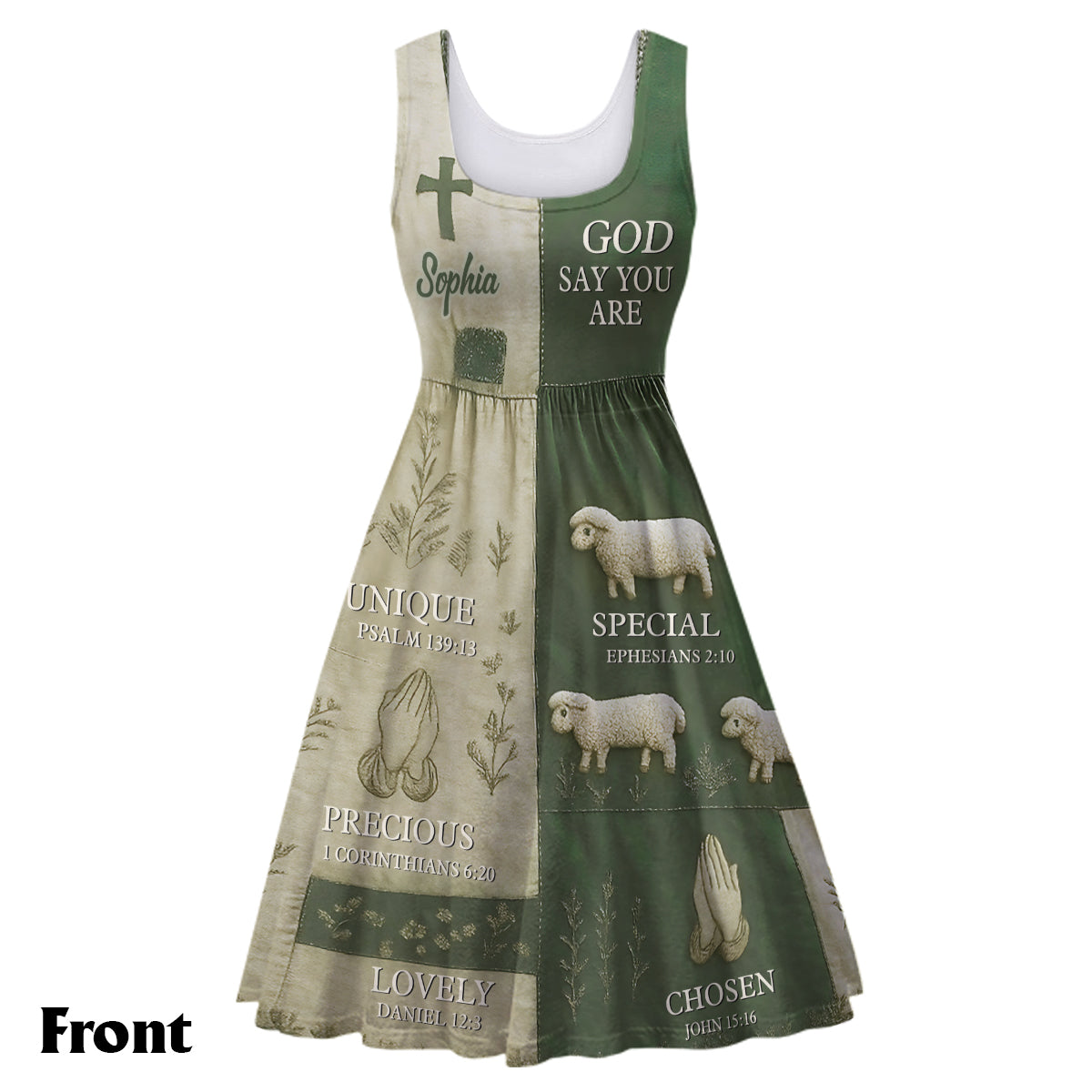 God Say You Are - Personalized Christian Sleeveless Dress