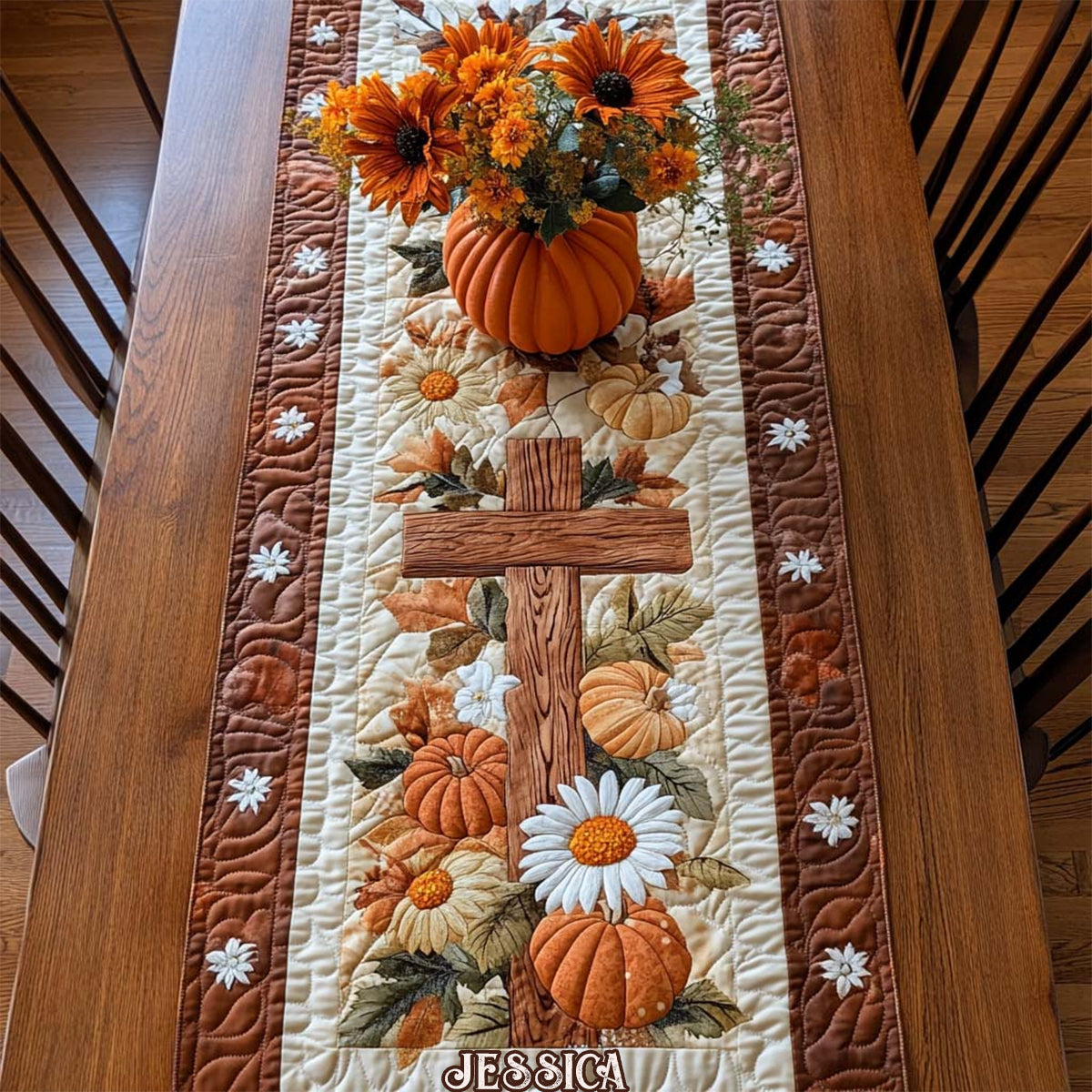Trust God - Personalized Christian Table Runner