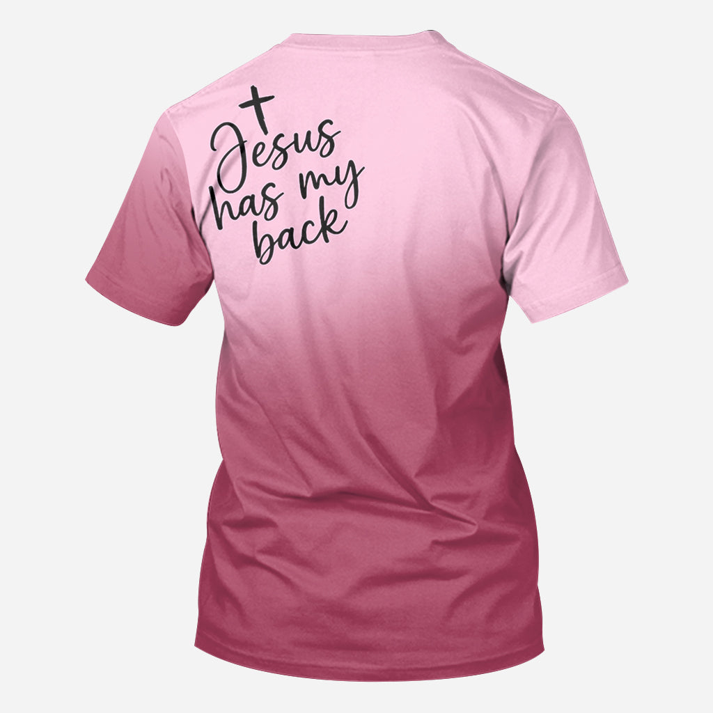 Jesus Has My Back - Personalized Christian All Over Shirt