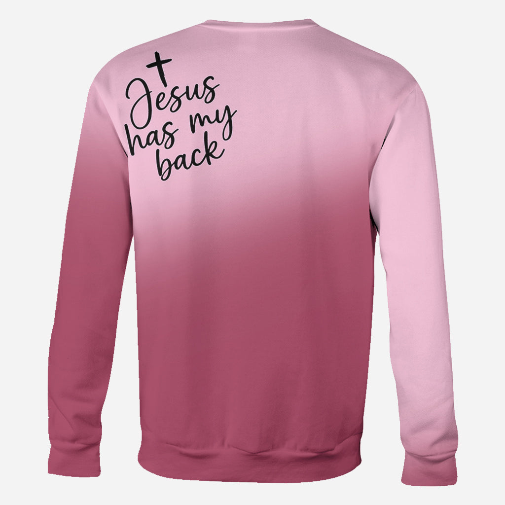 Jesus Has My Back - Personalized Christian All Over Shirt