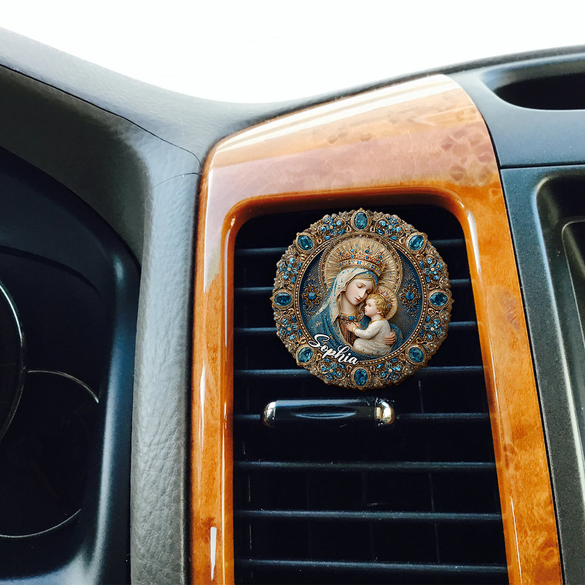 Full Of Grace - Personalized Christian Shaped Car Visor Clip