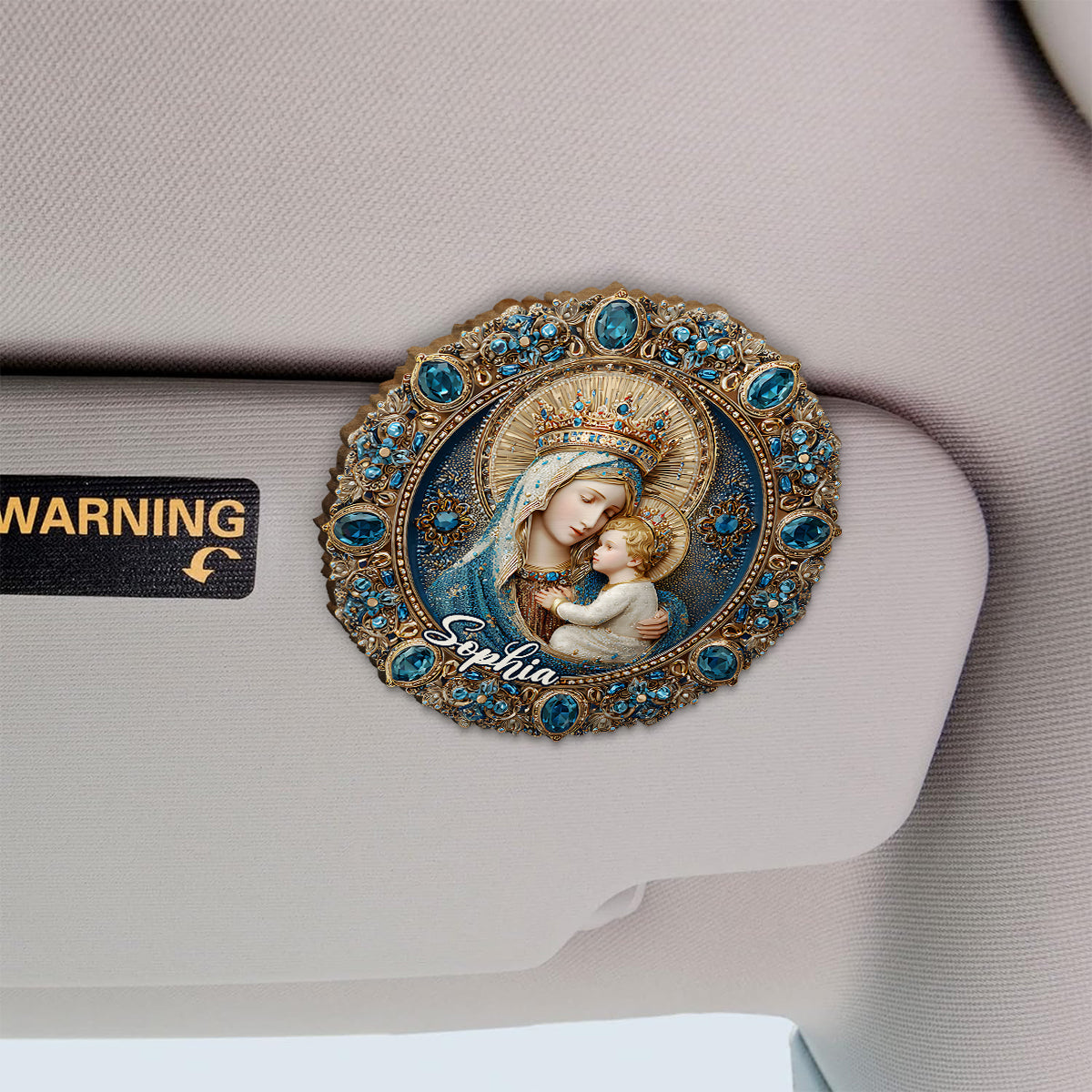 Full Of Grace - Personalized Christian Shaped Car Visor Clip