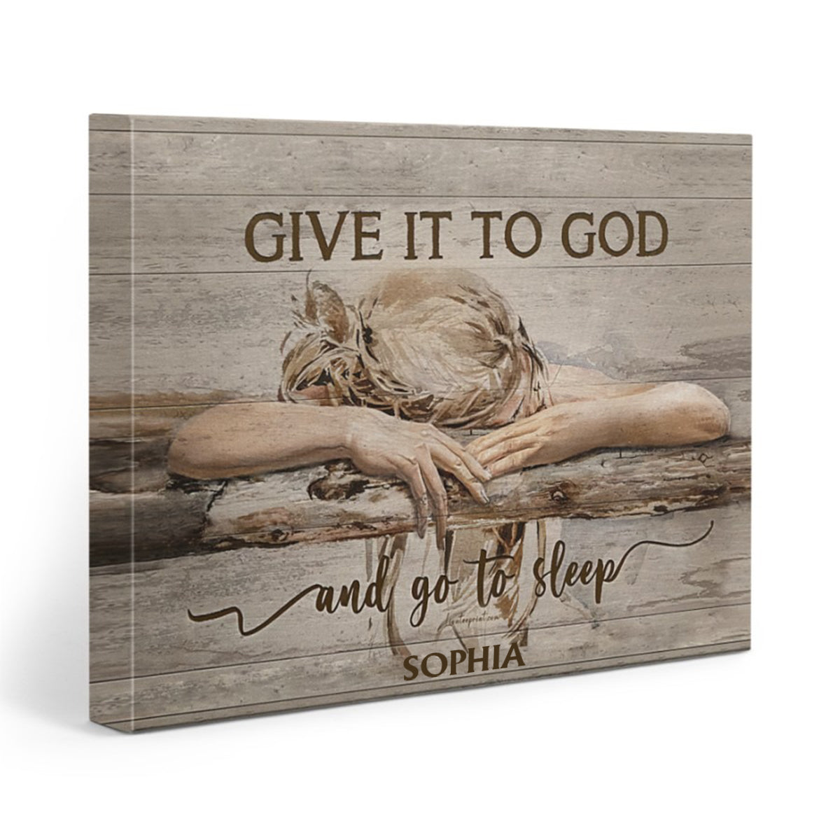 Give It To God - Personalized Christian Canvas And Poster