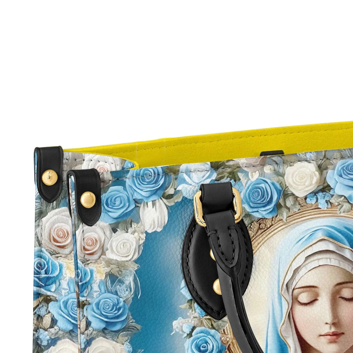 Our Lady Of Grace - Personalized Christian Leather Handbag