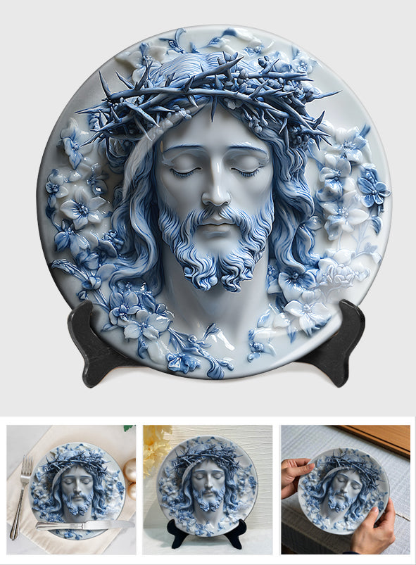 God Is Good All The Time - Christian Ceramic Round Plate