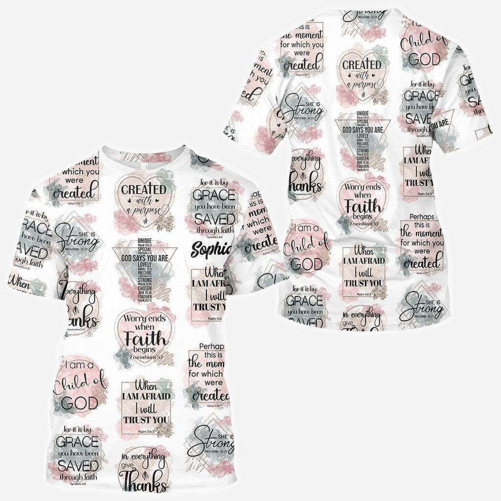 I'm A Child Of God - Personalized Christian All Over Shirt