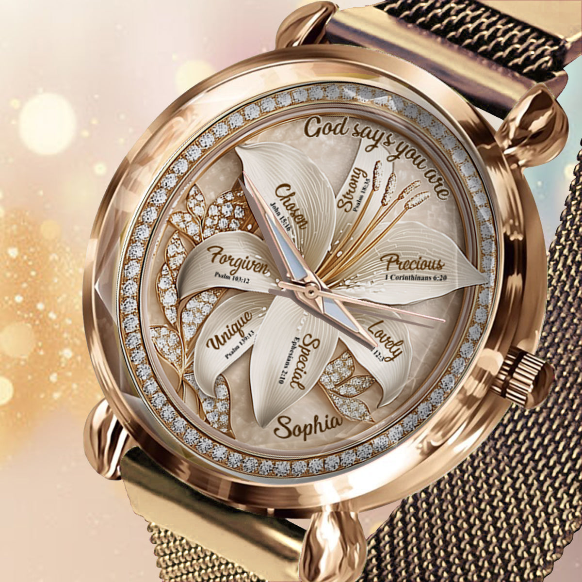 God Says You Are - Personalized Christian Women Hand Watch