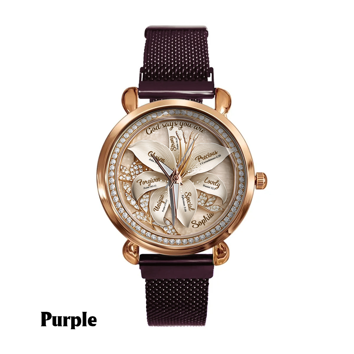 God Says You Are - Personalized Christian Women Hand Watch