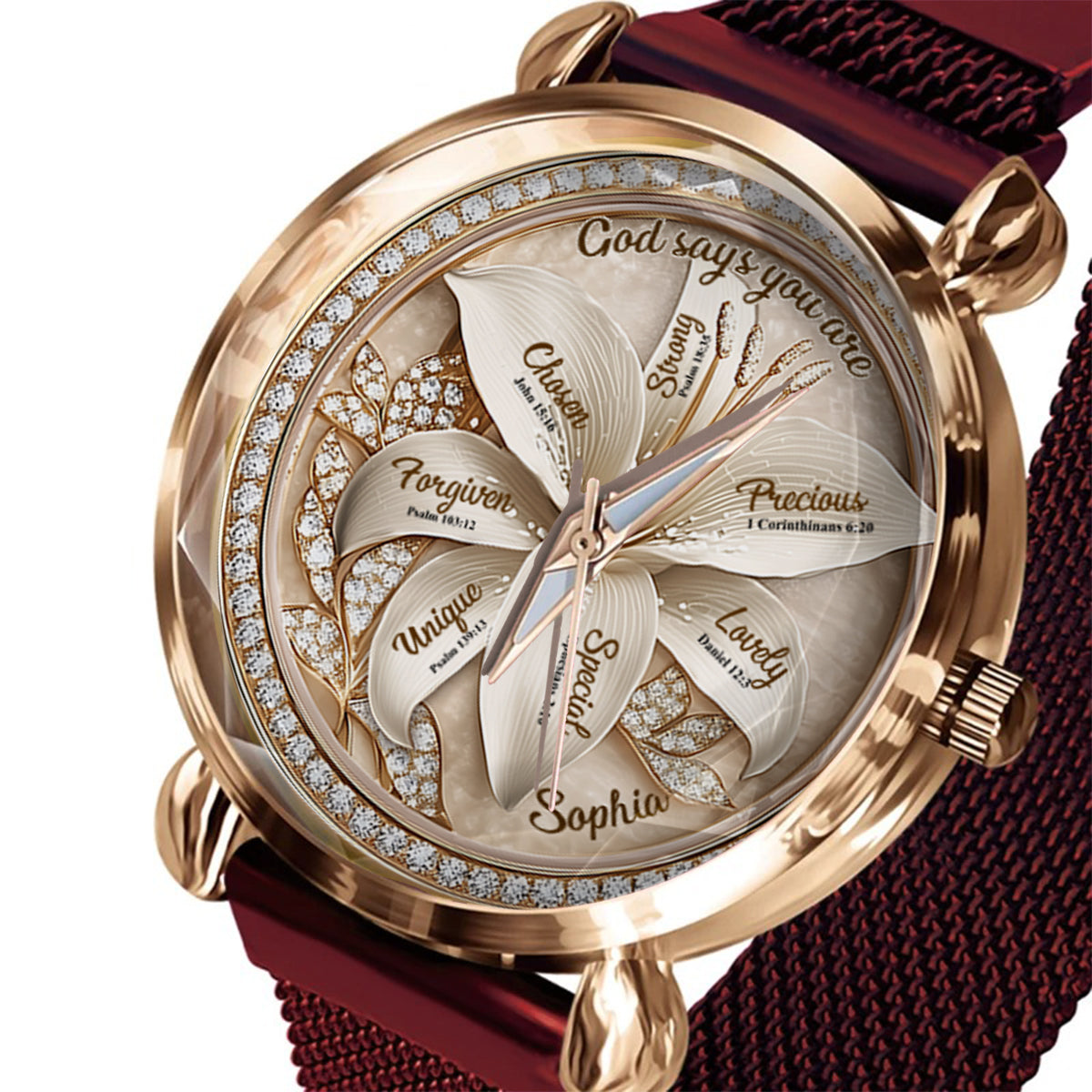 God Says You Are - Personalized Christian Women Hand Watch