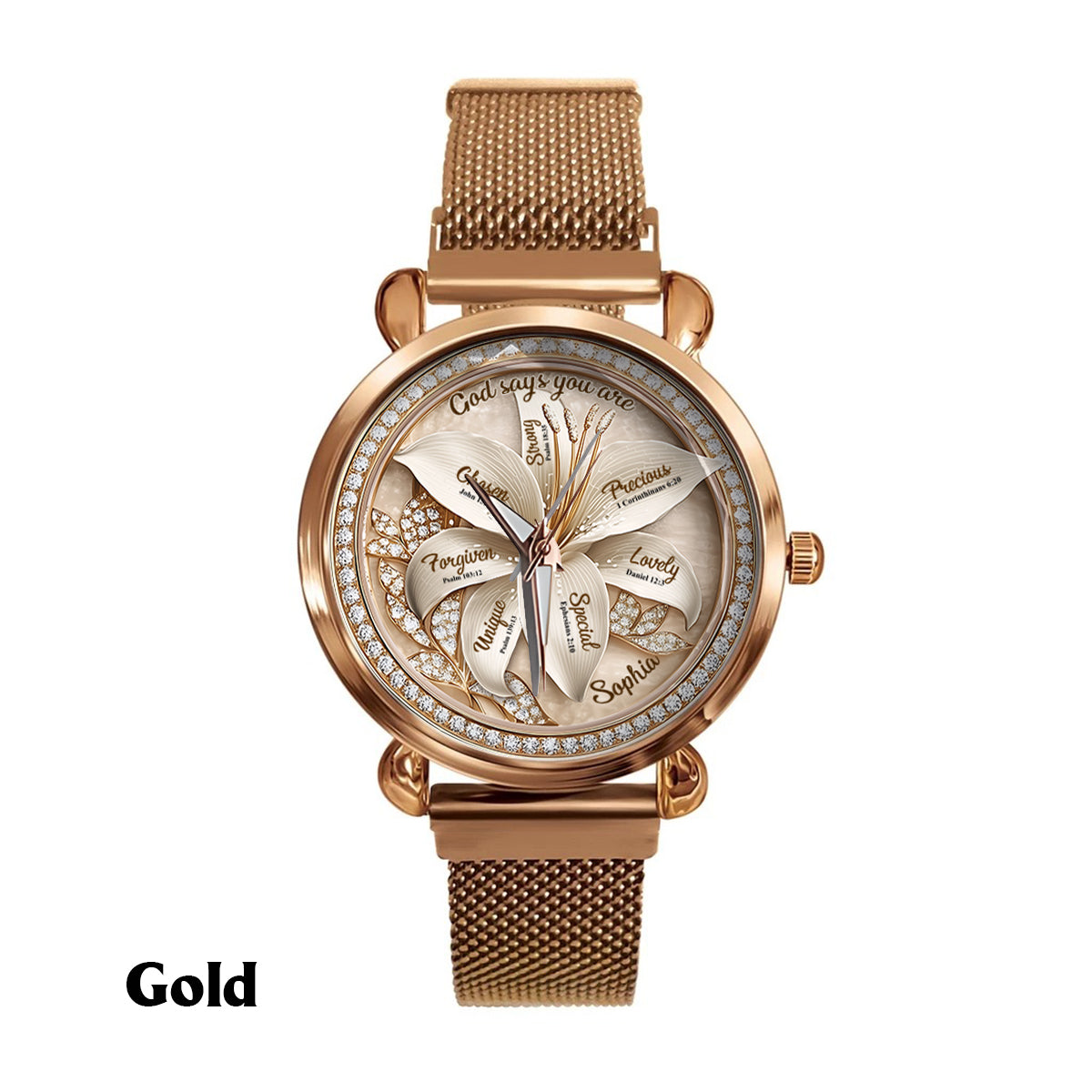 God Says You Are - Personalized Christian Women Hand Watch