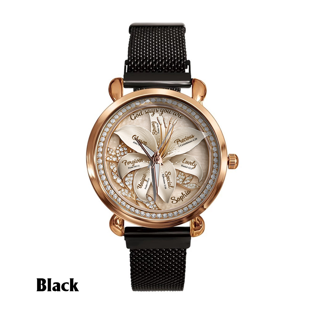 God Says You Are - Personalized Christian Women Hand Watch