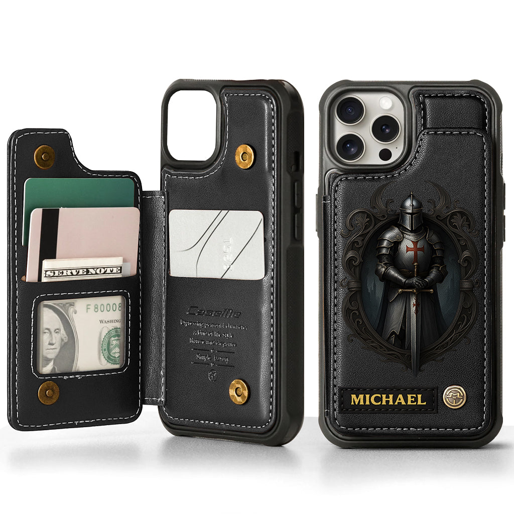 Knight Of God - Personalized Christian Wallet Phone Case