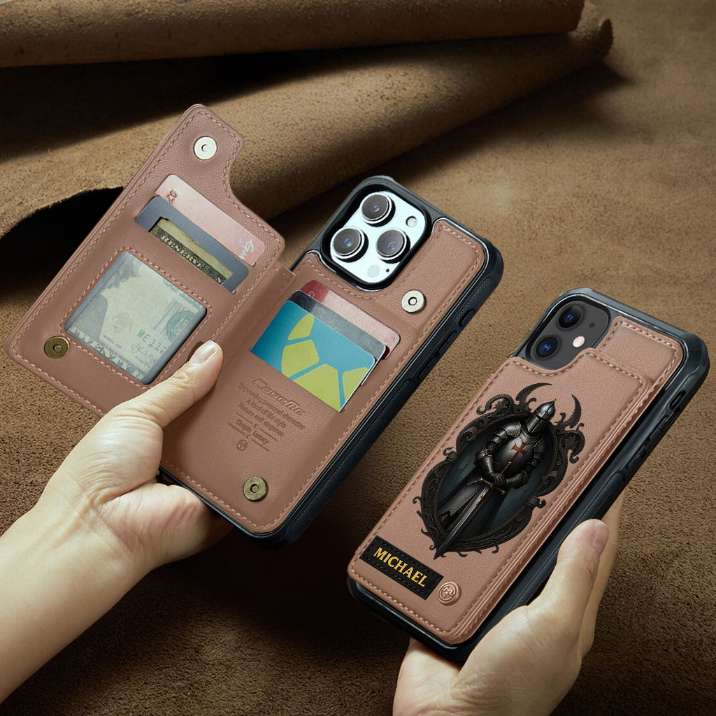Knight Of God - Personalized Christian Wallet Phone Case