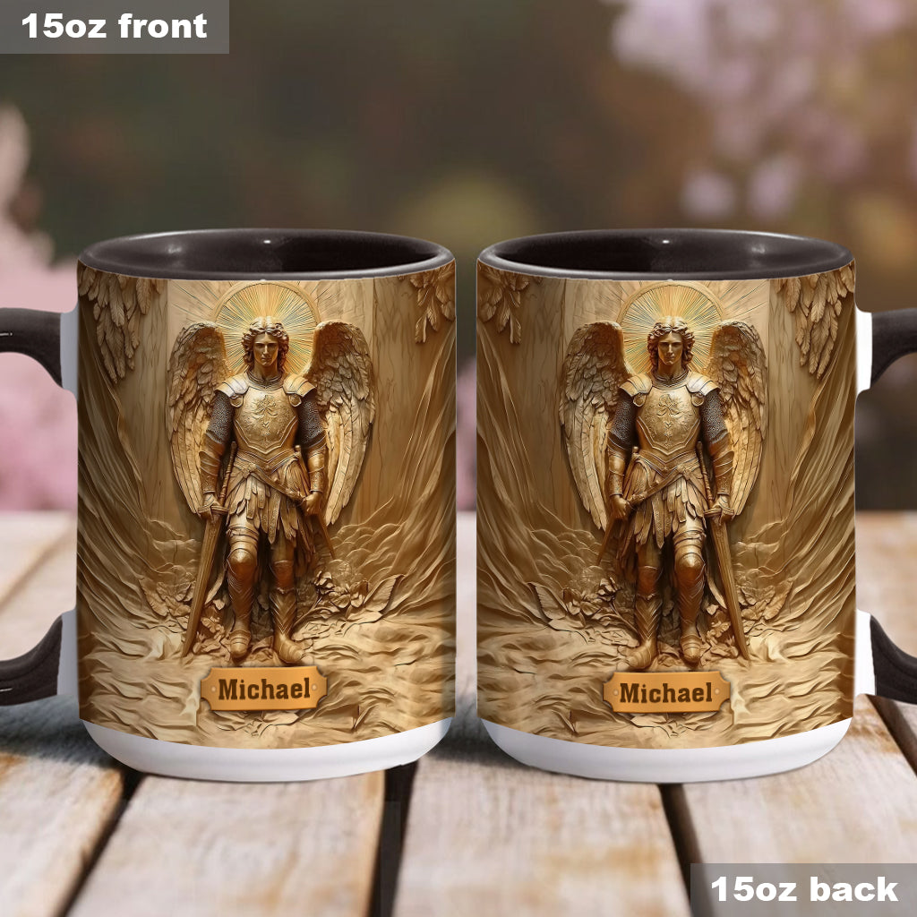 Archangel Michael - Personalized Christian Accent Mug
