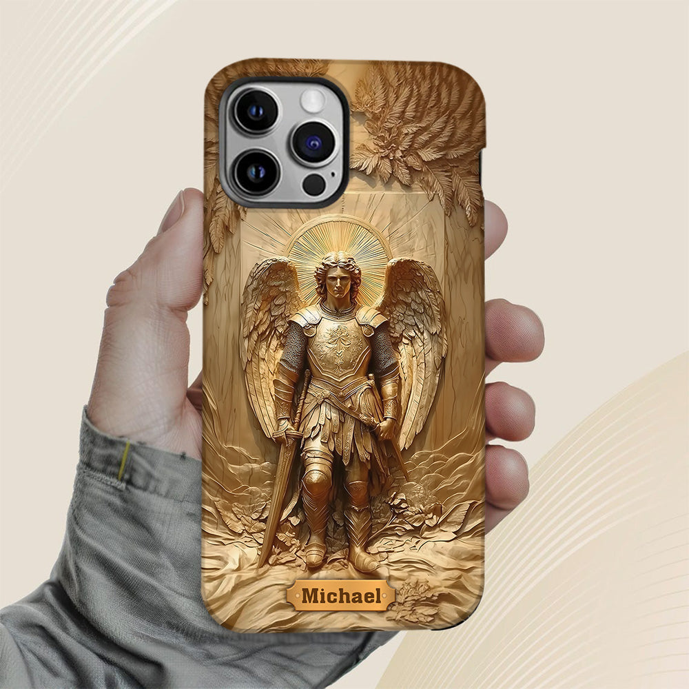 Archangel Michael - Personalized Christian Full Print Phone Case