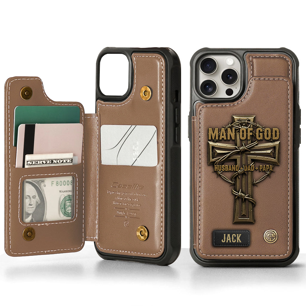 Man Of God - Personalized Christian Wallet Phone Case