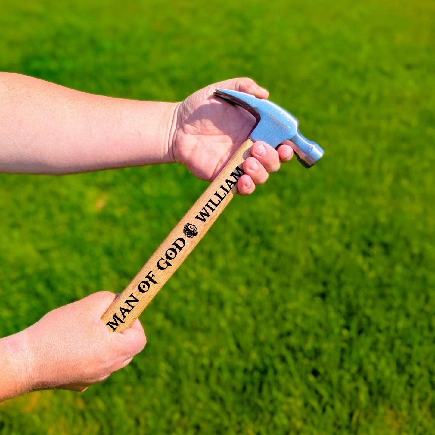 Man Of God - Personalized Christian Wooden Hammer