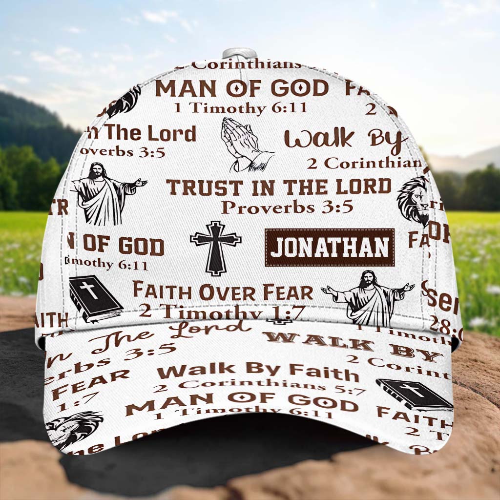 Man Of God - Trust In The Lord - Personalized Christian Classic Cap