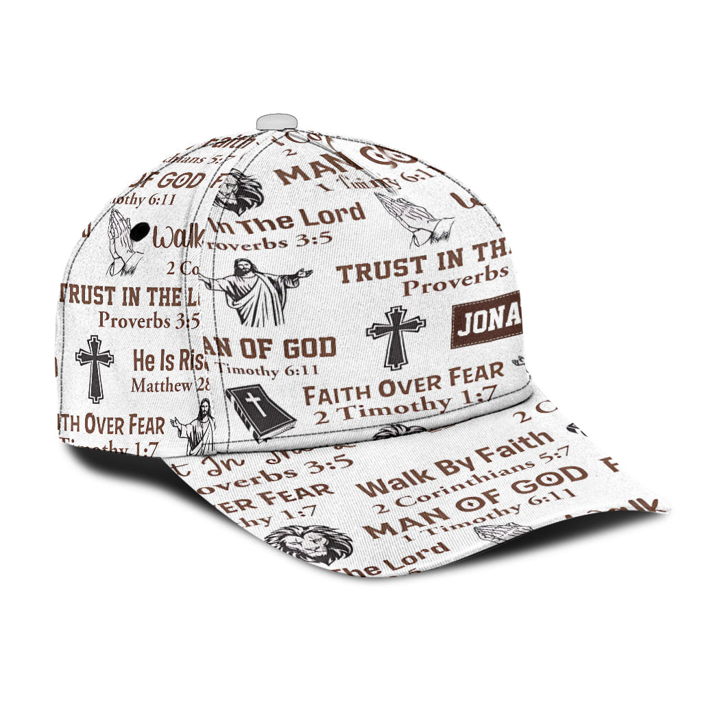 Man Of God - Trust In The Lord - Personalized Christian Classic Cap