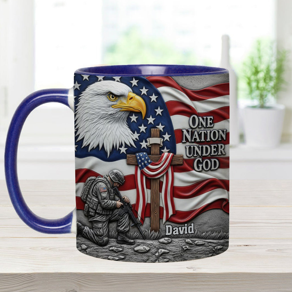 One Nation Under God - Personalized Christian Accent Mug