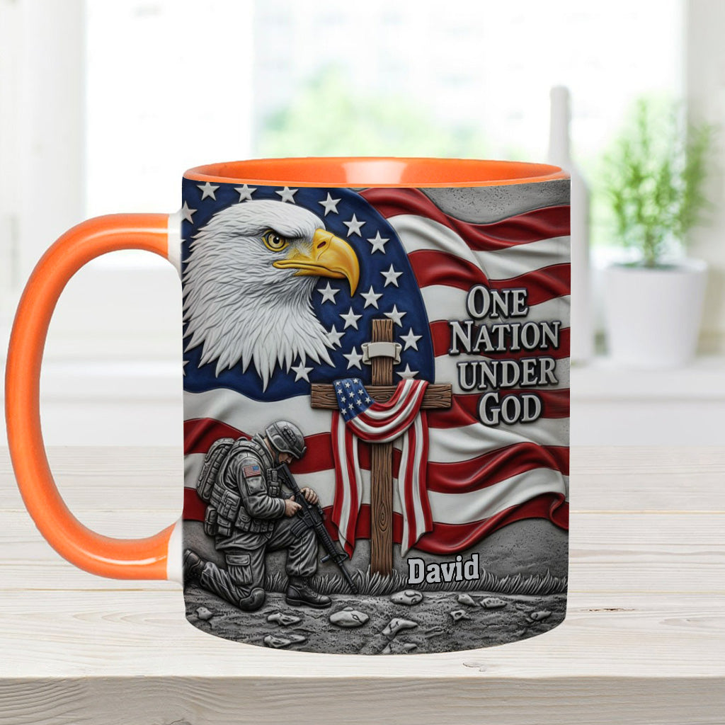 One Nation Under God - Personalized Christian Accent Mug
