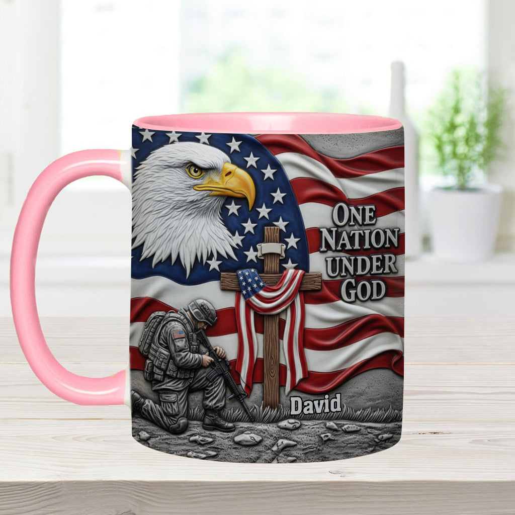 One Nation Under God - Personalized Christian Accent Mug