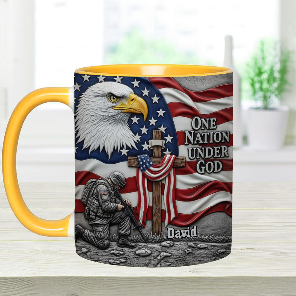 One Nation Under God - Personalized Christian Accent Mug