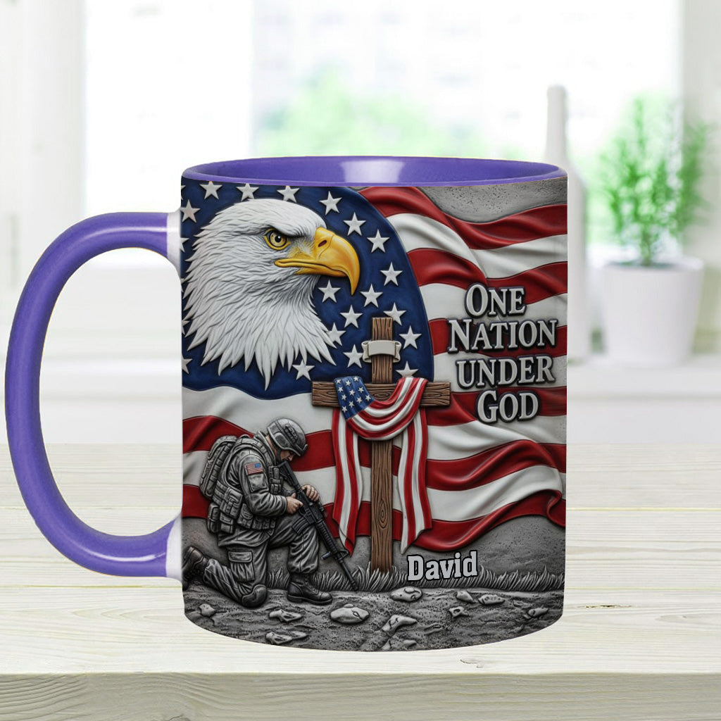 One Nation Under God - Personalized Christian Accent Mug
