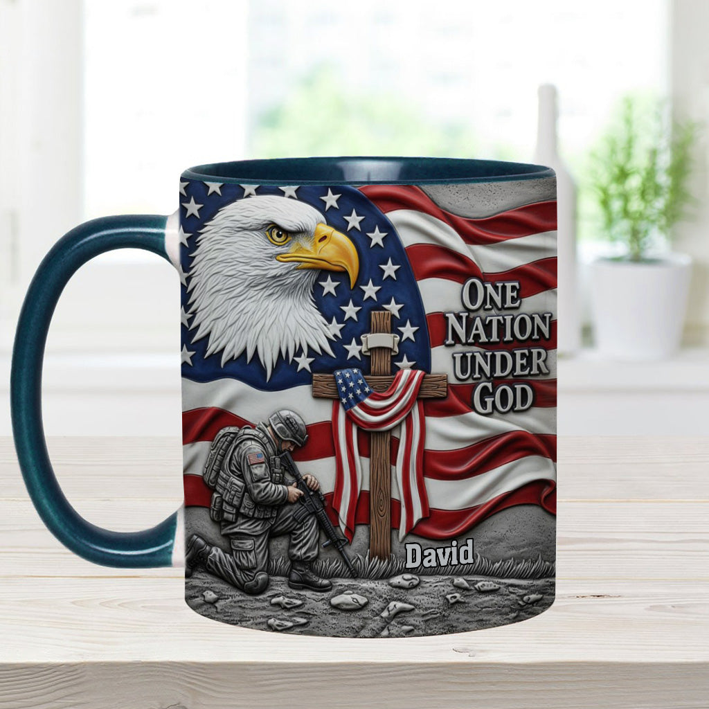 One Nation Under God - Personalized Christian Accent Mug