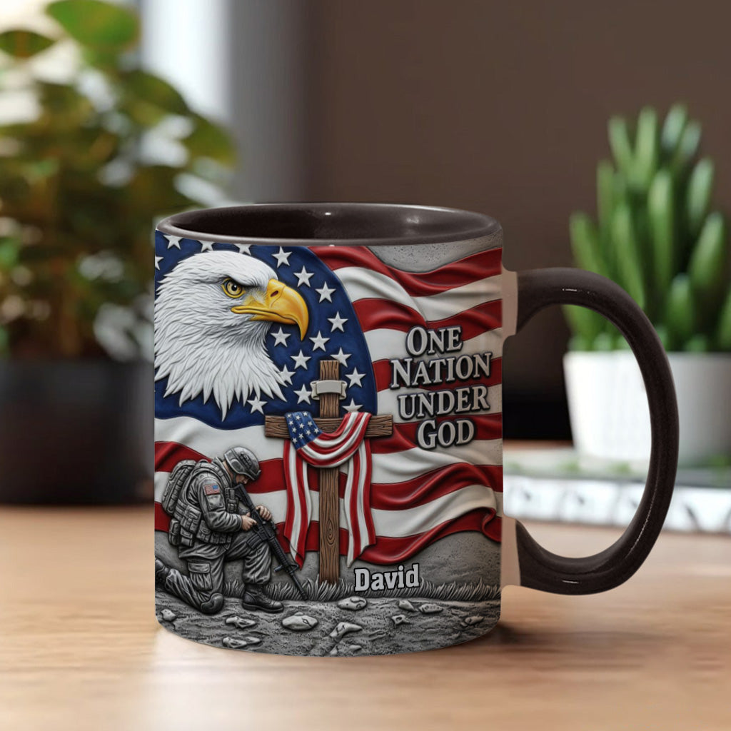 One Nation Under God - Personalized Christian Accent Mug